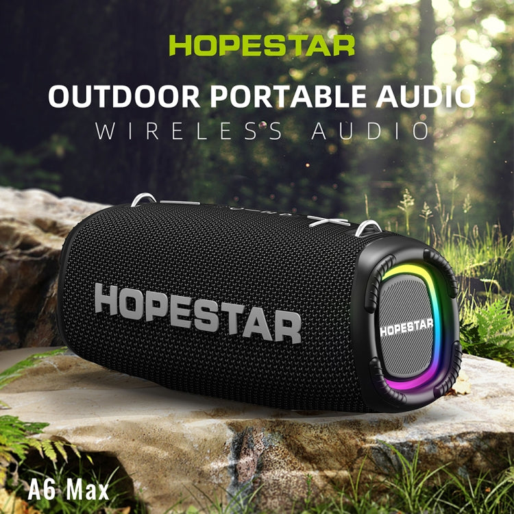 HOPESTAR A6 Max IPX6 Waterproof Outdoor Portable Bluetooth Speaker(Black) - Desktop Speaker by HOPESTAR | Online Shopping South Africa | PMC Jewellery | Buy Now Pay Later Mobicred