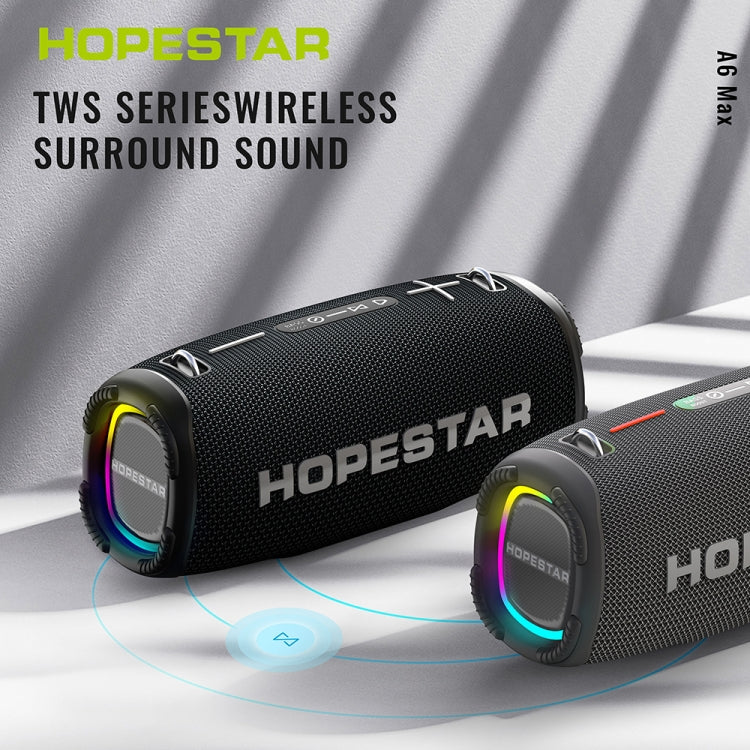 HOPESTAR A6 Max IPX6 Waterproof Outdoor Portable Bluetooth Speaker(Black) - Desktop Speaker by HOPESTAR | Online Shopping South Africa | PMC Jewellery | Buy Now Pay Later Mobicred