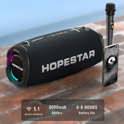 HOPESTAR A6 Max IPX6 Waterproof Outdoor Portable Bluetooth Speaker(Blue) - Desktop Speaker by HOPESTAR | Online Shopping South Africa | PMC Jewellery | Buy Now Pay Later Mobicred