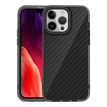 For iPhone 15 Pro Max Armor Carbon Fiber TPU + PC Phone Case(Black) - iPhone 15 Pro Max Cases by PMC Jewellery | Online Shopping South Africa | PMC Jewellery