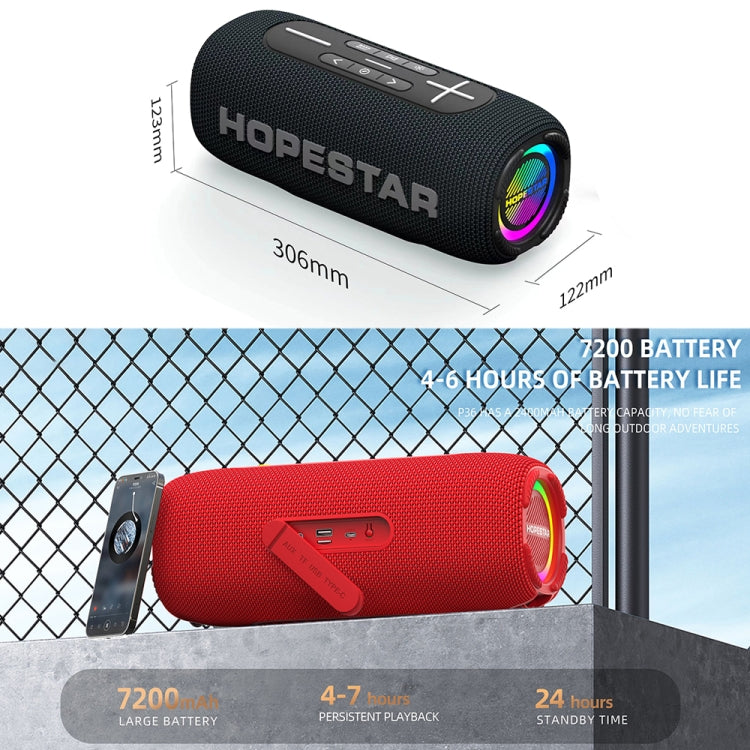 HOPESTAR P32Max 55W IPX6 Waterproof Portable Wireless Bluetooth Speaker(Black) - Desktop Speaker by HOPESTAR | Online Shopping South Africa | PMC Jewellery | Buy Now Pay Later Mobicred