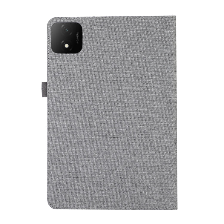 For Honor Pad GT Pro Fabric Texture Horizontal Flip Leather Tablet Case(Gray) - Honor by PMC TechLife | Online Shopping South Africa | PMC TechLife | Buy Now Pay Later Mobicred