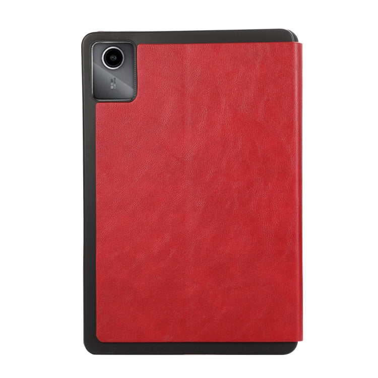 For Lenovo Tab M11 / Xiaoxin Pad 11 2024 PU Flip Tablet Protective Leather Tablet Case(Red) - Lenovo by PMC Jewellery | Online Shopping South Africa | PMC Jewellery | Buy Now Pay Later Mobicred