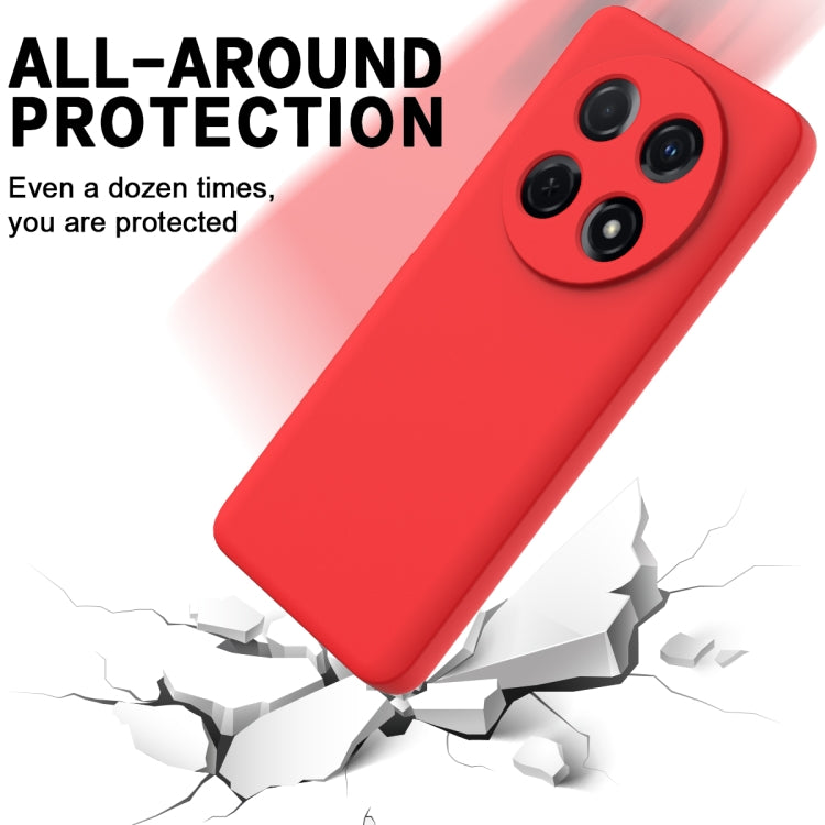 For Huawei nova 12i Solid Color Liquid Silicone Dropproof Full Coverage Protective Case(Red) - Huawei Cases by PMC Jewellery | Online Shopping South Africa | PMC Jewellery | Buy Now Pay Later Mobicred