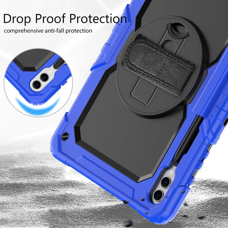 For Samsung Galaxy Tab S10+ / S9+ / S9 FE+ Silicone Hybrid PC Tablet Protective Case(Dark Blue+Black) - free shipping - PMC Jewellery - Order now!