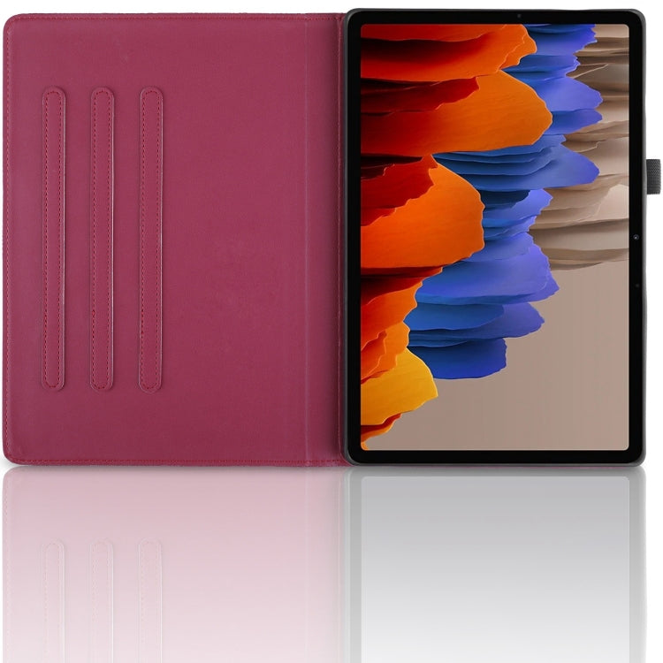 For Samsung Galaxy Tab S10+ / S9+ / S8+ Tree Life Embossed Rotation Leather Tablet Case(Red) - Tab A7 Lite T220 / T225 by PMC Jewellery | Online Shopping South Africa | PMC Jewellery | Buy Now Pay Later Mobicred