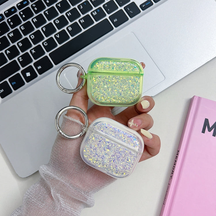 For AirPods 3 Flash Diamond Epoxy Bluetooth Earphone Protective Case(Sky Blue) - For AirPods 3 by PMC Jewellery | Online Shopping South Africa | PMC Jewellery | Buy Now Pay Later Mobicred