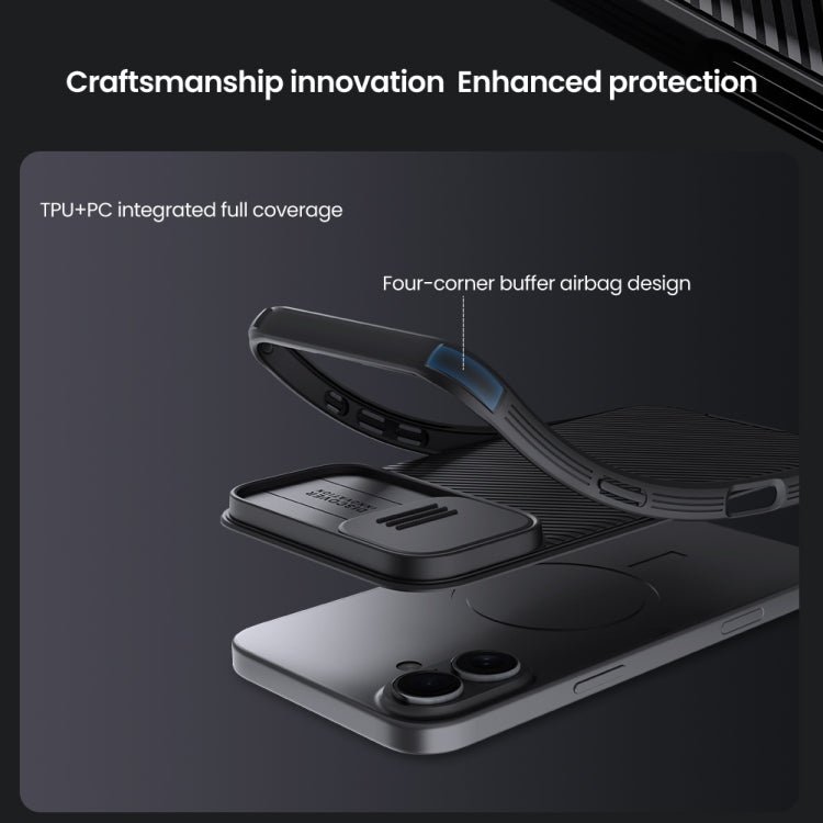 For iPhone 16 Plus NILLKIN CamShield Pro PC Phone Case(Black) - free shipping - PMC Jewellery - Order now!
