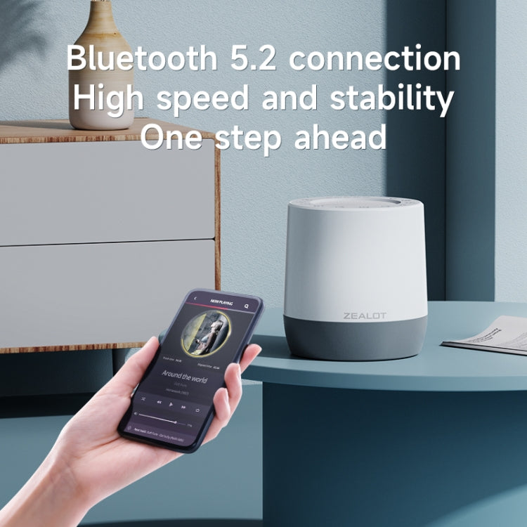 Zealot Z6 3 in 1 White Noise Sleep Aid Bluetooth Speaker with Night Light Function(White) - free shipping - PMC Jewellery - Order now!