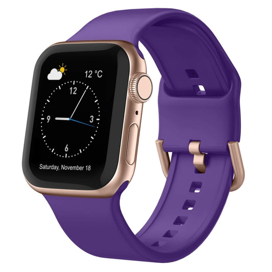 For Apple Watch Ultra 2 49mm Pin Buckle Silicone Watch Band(Purple) - Watch Bands by PMC Jewellery | Online Shopping South Africa | PMC Jewellery