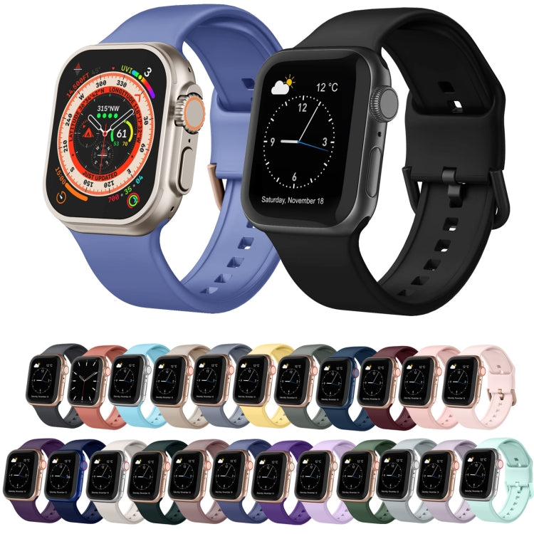 For Apple Watch SE 40mm Pin Buckle Silicone Watch Band(Olive) - free shipping - PMC TechLife - Order now!