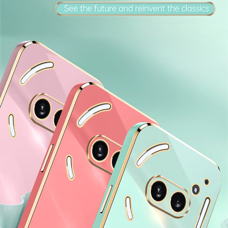 For Nothing Phone 2A XINLI Straight Edge 6D Electroplate TPU Phone Case(Celestial Blue) - Nothing Cases by XINLI | Online Shopping South Africa | PMC Jewellery | Buy Now Pay Later Mobicred