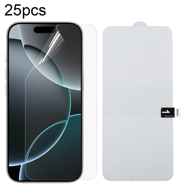 For iPhone 16 Pro 25pcs Full Screen Protector Explosion-proof Hydrogel Film - iPhone 16 Pro Tempered Glass by PMC Jewellery | Online Shopping South Africa | PMC Jewellery | Buy Now Pay Later Mobicred