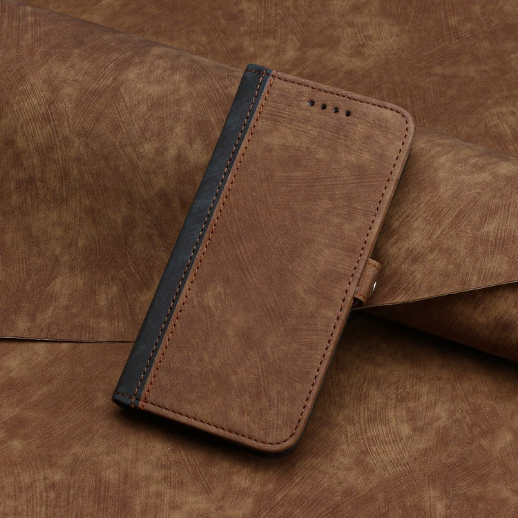 For iPhone 16 Side Buckle Double Fold Hand Strap Leather Phone Case(Brown) - iPhone 16 Cases by PMC TechLife | Online Shopping South Africa | PMC TechLife | Buy Now Pay Later Mobicred
