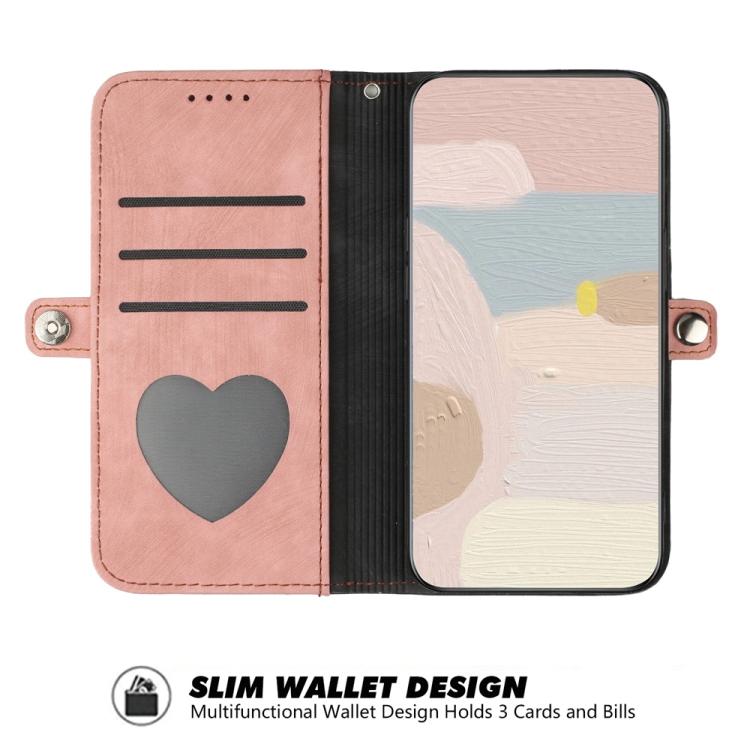 For iPhone 17 Air Side Buckle Double Fold Hand Strap Leather Phone Case(Pink) - free shipping - PMc TechLife - Order now!
