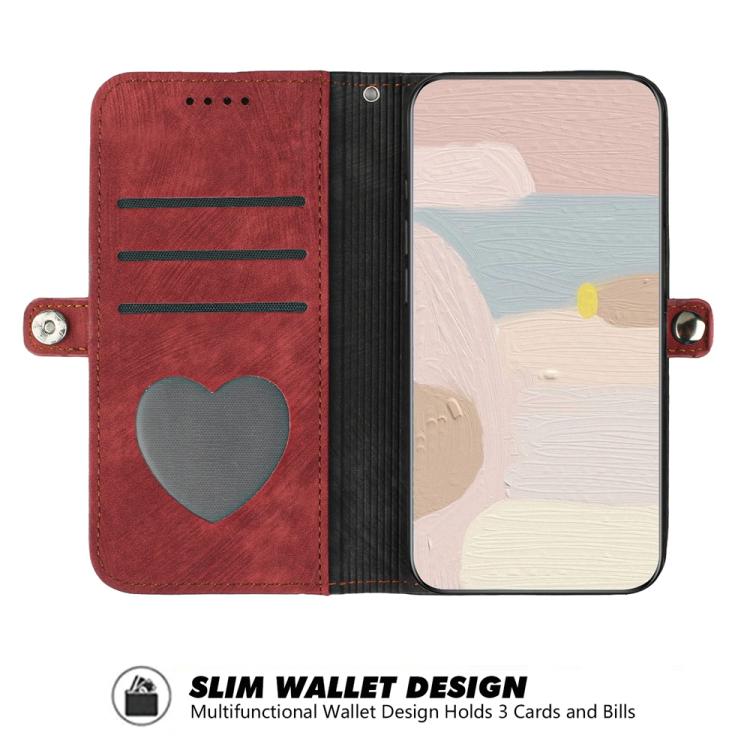 For iPhone 17 Pro Side Buckle Double Fold Hand Strap Leather Phone Case(Red) - free shipping - PMc TechLife - Order now!