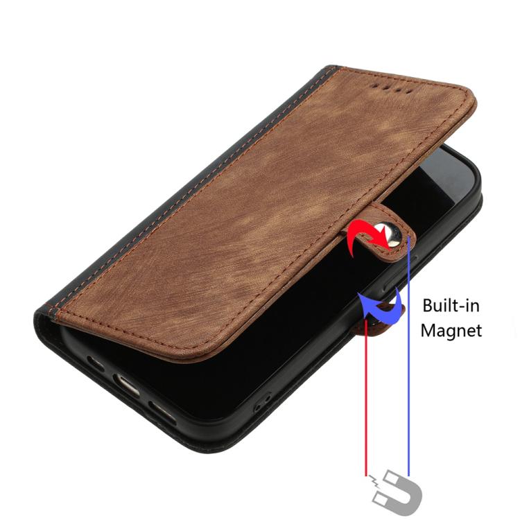For iPhone 17 Pro Side Buckle Double Fold Hand Strap Leather Phone Case(Brown) - free shipping - PMc TechLife - Order now!