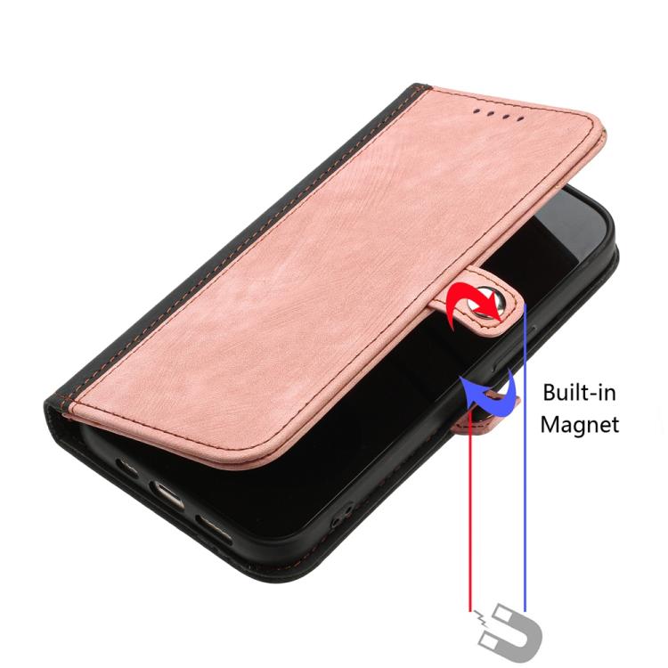 For iPhone 17 Pro Side Buckle Double Fold Hand Strap Leather Phone Case(Pink) - free shipping - PMc TechLife - Order now!