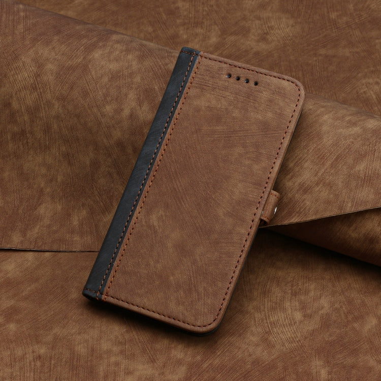 For Huawei Pura 70 Pro/70 Pro+ Side Buckle Double Fold Hand Strap Leather Phone Case(Brown) - Huawei Cases by PMC Jewellery | Online Shopping South Africa | PMC Jewellery | Buy Now Pay Later Mobicred