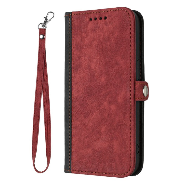 For Motorola Moto G Power 5G 2024 Side Buckle Double Fold Hand Strap Leather Phone Case(Red) - Motorola Cases by PMC Jewellery | Online Shopping South Africa | PMC Jewellery | Buy Now Pay Later Mobicred