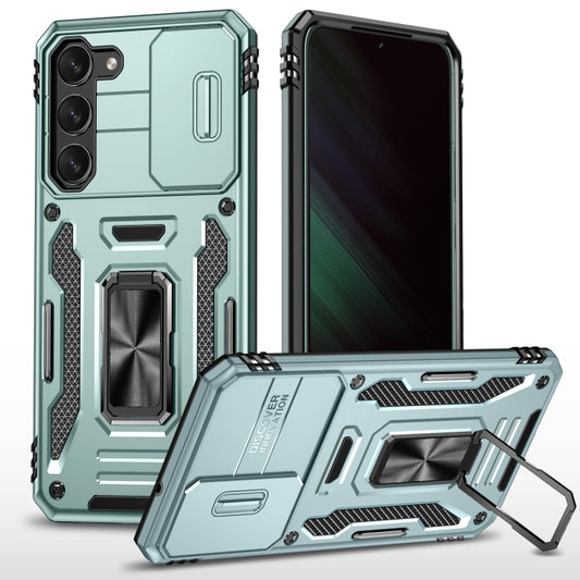 For Samsung Galaxy S24 5G Armor PC + TPU Camera Shield Phone Case(Alpine Green) - Galaxy S24 5G Cases by PMC Jewellery | Online Shopping South Africa | PMC Jewellery