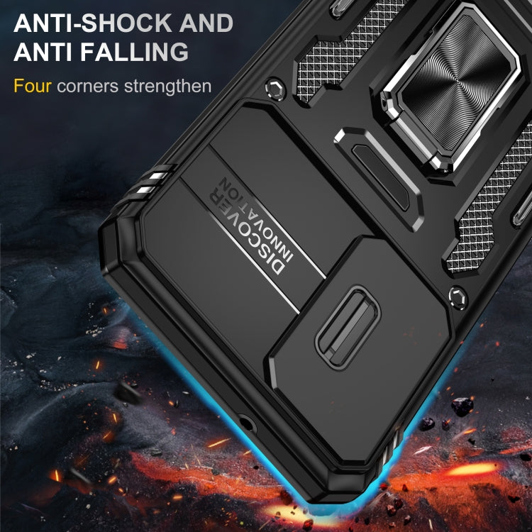 For Samsung Galaxy S24+ 5G Armor PC + TPU Camera Shield Phone Case(Black) - free shipping - PMC TechLife - Order now!