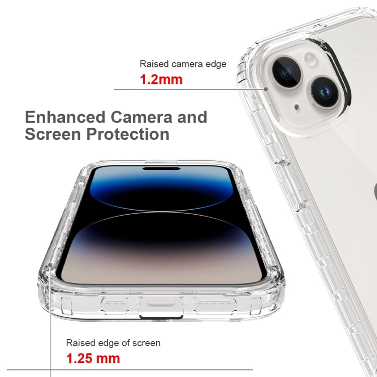 For iPhone 15 Plus Full Body Shockproof Clear Gradient Phone Case(Purple) - free shipping - PMC TechLife - Order now!