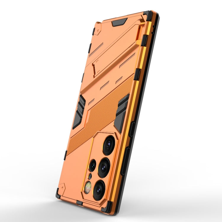 For Samsung Galaxy S24 Ultra 5G Punk Armor 2 in 1 PC + TPU Shockproof Phone Case with Invisible Holder(Orange) - Galaxy S24 Ultra 5G Cases by PMC Jewellery | Online Shopping South Africa | PMC Jewellery