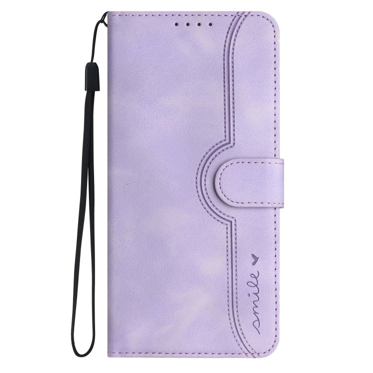 For iPhone SE 2024 Heart Pattern Skin Feel Leather Phone Case(Purple) - More iPhone Cases by PMC Jewellery | Online Shopping South Africa | PMC Jewellery | Buy Now Pay Later Mobicred