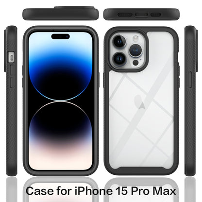 For iPhone 15 Pro Max Starry Sky Solid Color Series PC + TPU Phone Case with PET Film(Red) - iPhone 15 Pro Max Cases by PMC Jewellery | Online Shopping South Africa | PMC Jewellery