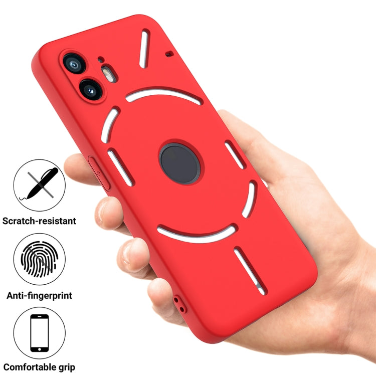 For Nothing Phone 2 Pure Color Liquid Silicone Shockproof Phone Case(Red) - More Brand by PMC TechLife | Online Shopping South Africa | PMC TechLife