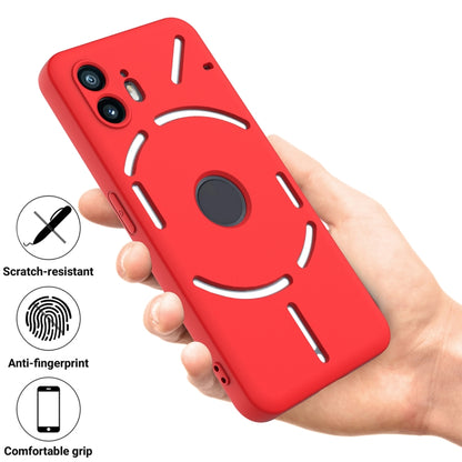 For Nothing Phone 2 Pure Color Liquid Silicone Shockproof Phone Case(Red) - More Brand by PMC Jewellery | Online Shopping South Africa | PMC Jewellery