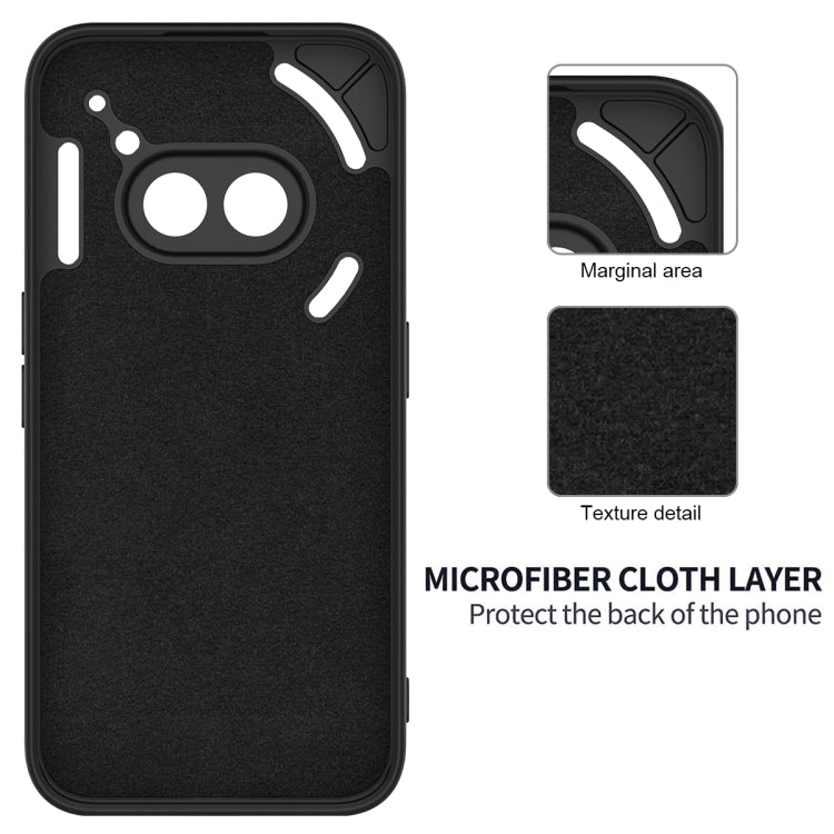 For Nothing Phone 2a Pure Color Liquid Silicone Shockproof Phone Case(Black) - More Brand by PMC TechLife | Online Shopping South Africa | PMC TechLife | Buy Now Pay Later Mobicred