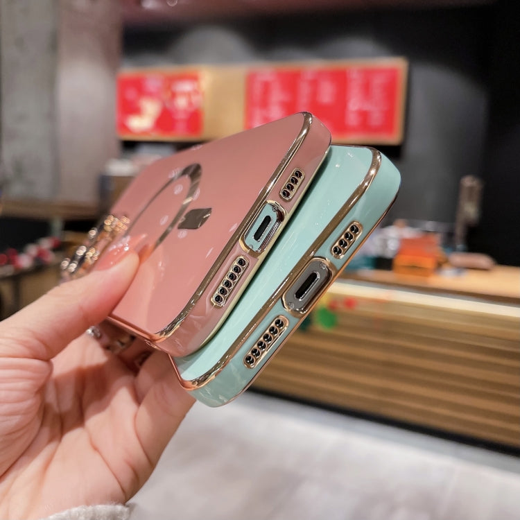 For iPhone 14 Pro Magsafe Plating TPU Phone Case with Lens Film(Light Blue) - iPhone 14 Pro Cases by PMC TechLife | Online Shopping South Africa | PMC TechLife