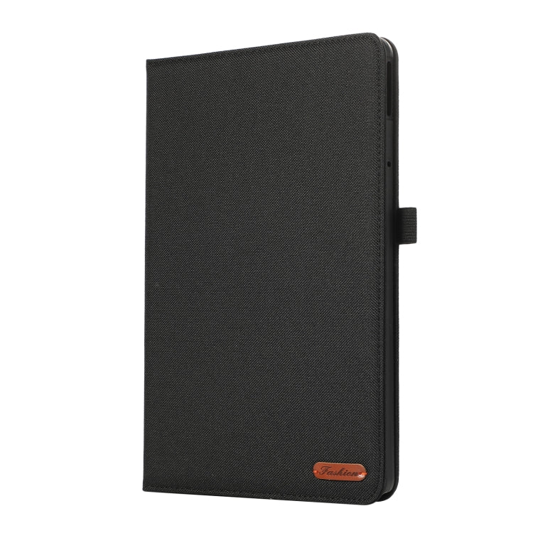 For Lenovo Tab M11 / Xiaoxin Pad 11 2024 Horizontal Flip TPU + Fabric PU Leather Tablet Case(Black) - Lenovo by PMC Jewellery | Online Shopping South Africa | PMC Jewellery | Buy Now Pay Later Mobicred