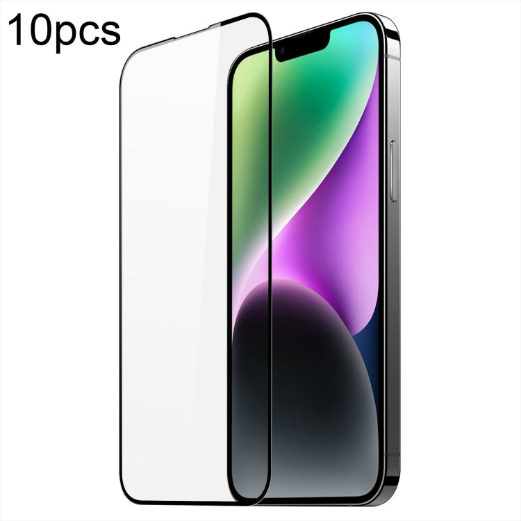 For iPhone 15 10pcs DUX DUCIS 0.33mm 9H Medium Alumina Tempered Glass Film - Tempered Glass Film by DUX DUCIS | Online Shopping South Africa | PMC Jewellery | Buy Now Pay Later Mobicred