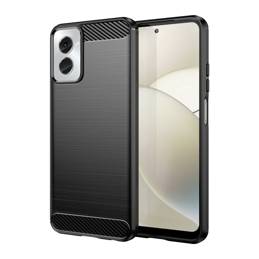 For Motorola Moto G Power 2024 Brushed Texture Carbon Fiber TPU Phone Case(Black) - Motorola Cases by PMC Jewellery | Online Shopping South Africa | PMC Jewellery | Buy Now Pay Later Mobicred