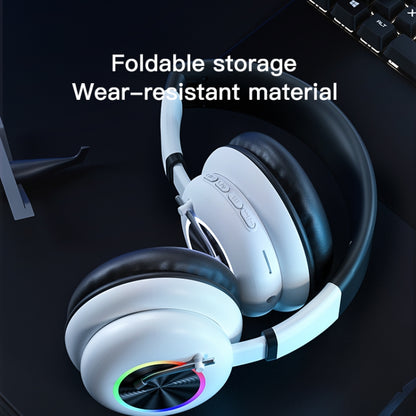 T&G KE-29 Foldable Wireless Headset with Microphone(White) - Multimedia Headset by T&G | Online Shopping South Africa | PMC Jewellery | Buy Now Pay Later Mobicred