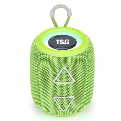 T&G TG655 Outdoor Portable TWS Wireless Bluetooth Speaker LED Light Stereo Subwoofer(Green) - Desktop Speaker by T&G | Online Shopping South Africa | PMC Jewellery | Buy Now Pay Later Mobicred