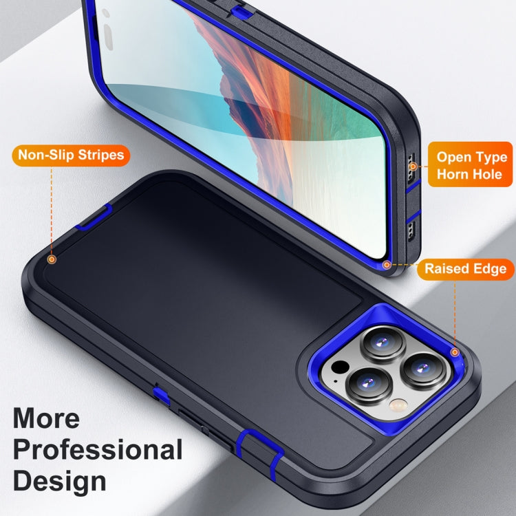 For iPhone 15 Pro Max Life Waterproof Rugged Phone Case(Dark Blue + Royal Blue) - iPhone 15 Pro Max Cases by PMC Jewellery | Online Shopping South Africa | PMC Jewellery