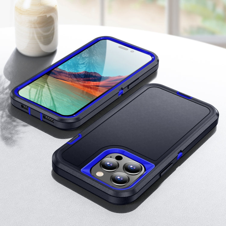 For iPhone 15 Pro Max Life Waterproof Rugged Phone Case(Dark Blue + Royal Blue) - iPhone 15 Pro Max Cases by PMC Jewellery | Online Shopping South Africa | PMC Jewellery