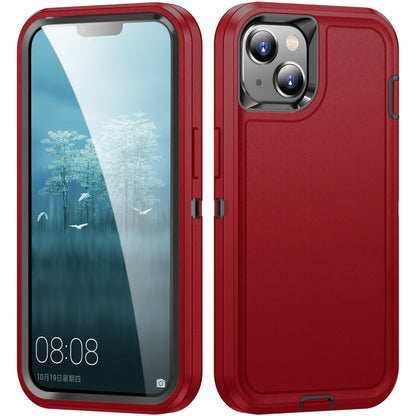 For iPhone 15 Life Waterproof Rugged Phone Case(Red + Black) - iPhone 15 Cases by PMC Jewellery | Online Shopping South Africa | PMC Jewellery