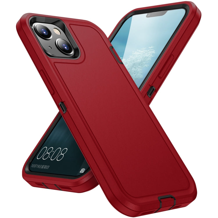 For iPhone 15 Life Waterproof Rugged Phone Case(Red + Black) - iPhone 15 Cases by PMC Jewellery | Online Shopping South Africa | PMC Jewellery