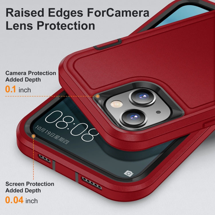 For iPhone 15 Life Waterproof Rugged Phone Case(Red + Black) - iPhone 15 Cases by PMC Jewellery | Online Shopping South Africa | PMC Jewellery