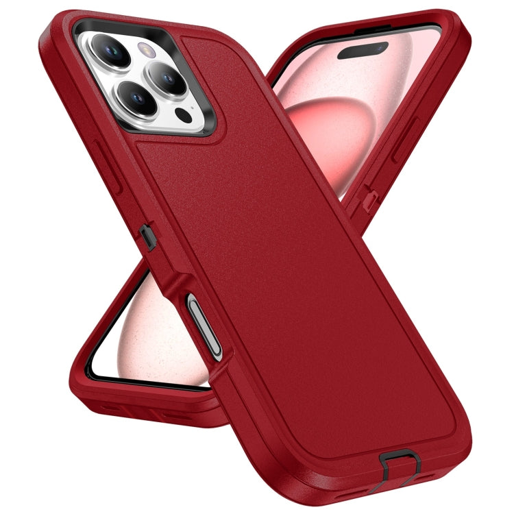 For iPhone 16 Pro Life Waterproof Rugged Phone Case(Red + Black) - iPhone 16 Pro Cases by PMC Jewellery | Online Shopping South Africa | PMC Jewellery | Buy Now Pay Later Mobicred