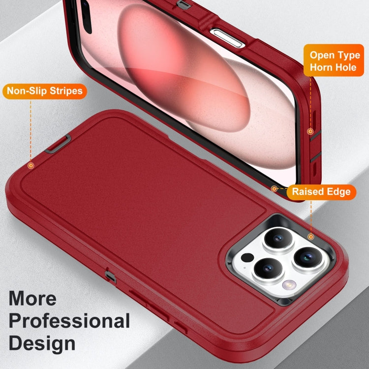 For iPhone 16 Pro Life Waterproof Rugged Phone Case(Red + Black) - iPhone 16 Pro Cases by PMC Jewellery | Online Shopping South Africa | PMC Jewellery | Buy Now Pay Later Mobicred