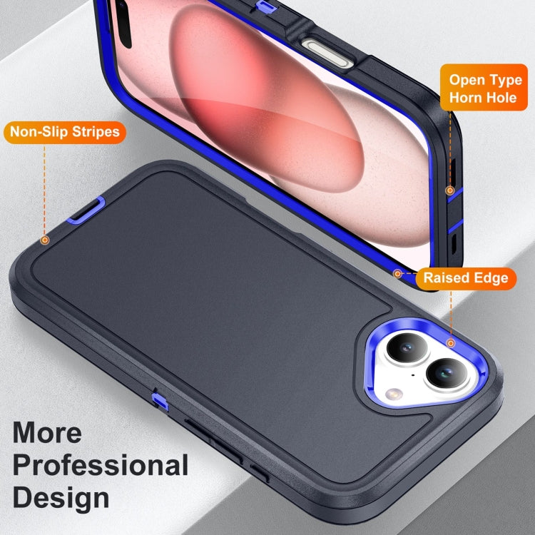 For iPhone 16 Plus Life Waterproof Rugged Phone Case(Dark Blue + Royal Blue) - iPhone 16 Plus Cases by PMC Jewellery | Online Shopping South Africa | PMC Jewellery | Buy Now Pay Later Mobicred