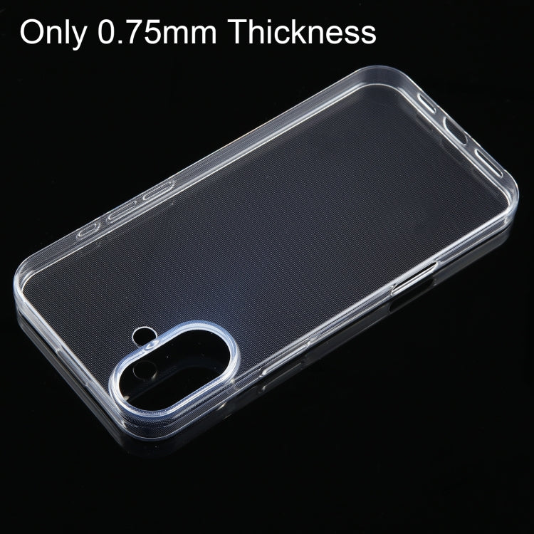 For iPhone 16 Plus Ultra-thin Transparent TPU Phone Case - iPhone 16 Plus Cases by PMC Jewellery | Online Shopping South Africa | PMC Jewellery | Buy Now Pay Later Mobicred