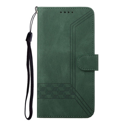 For Motorola Moto G Stylus 5G 2024 Cubic Skin Feel Flip Leather Phone Case(Green) - Motorola Cases by PMC Jewellery | Online Shopping South Africa | PMC Jewellery | Buy Now Pay Later Mobicred