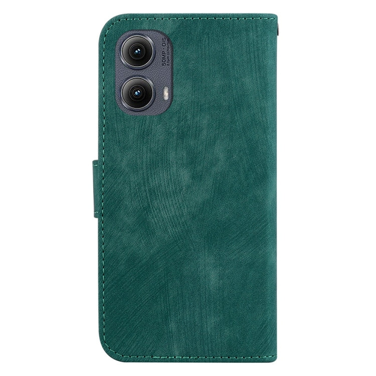 For Motorola Edge 2024 Little Tiger Embossed Leather Phone Case(Green) - Motorola Cases by PMC Jewellery | Online Shopping South Africa | PMC Jewellery | Buy Now Pay Later Mobicred